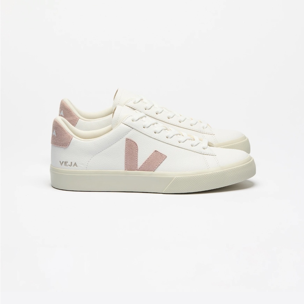 Veja Women's Cream and Pink Sneakers